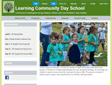 Tablet Screenshot of learningcommunitydayschool.org